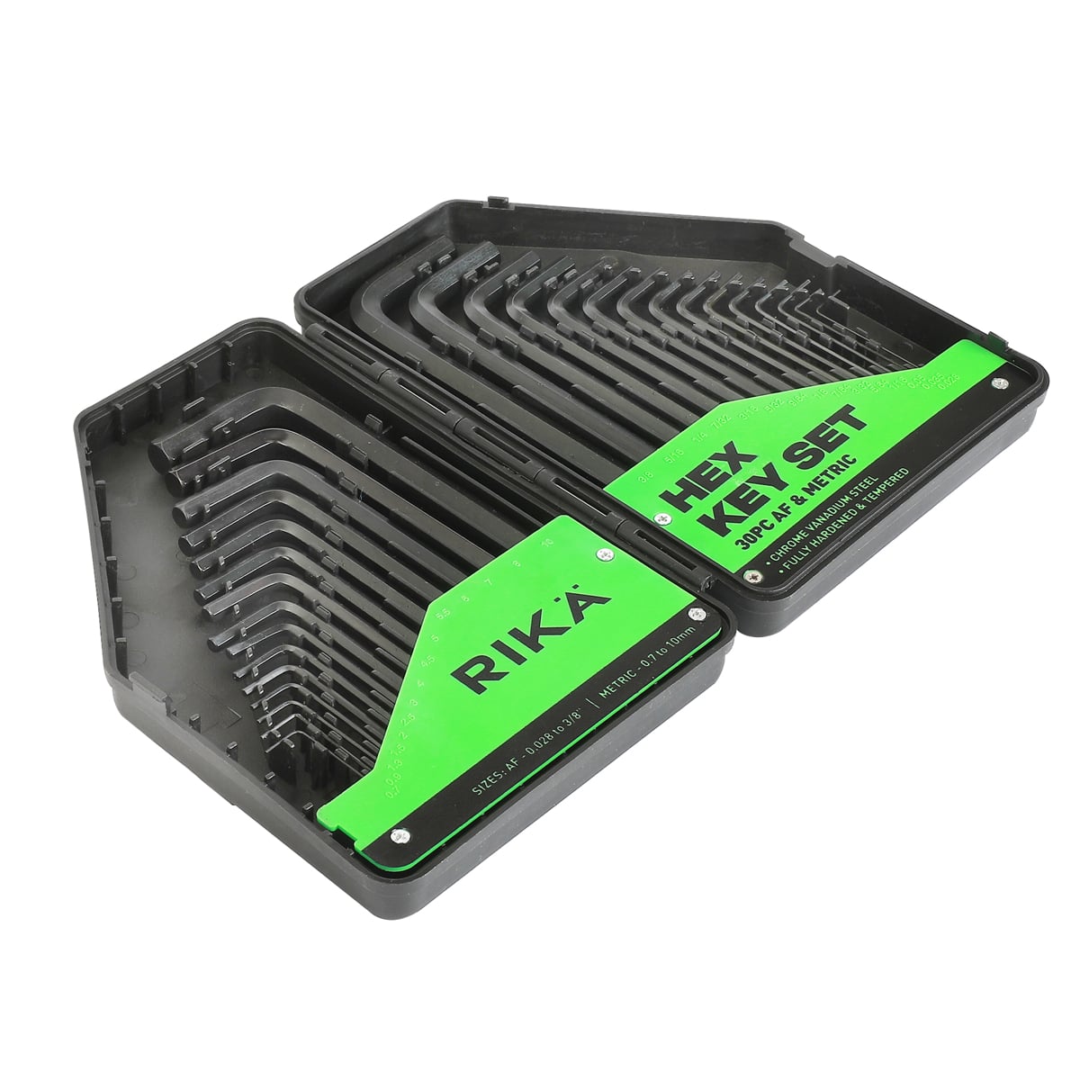Rikä 30-Piece Professional Metric and Imperial Hex Key Set